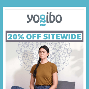 🚨 LAST DAY To Save! 20% Off Yogibo Storewide