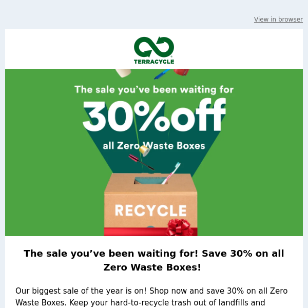The Zero Waste Box sale you’ve been waiting for! 💚 Save 30% NOW!