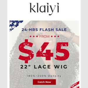 !!! $45=22" LACE WIG FLASH SALE