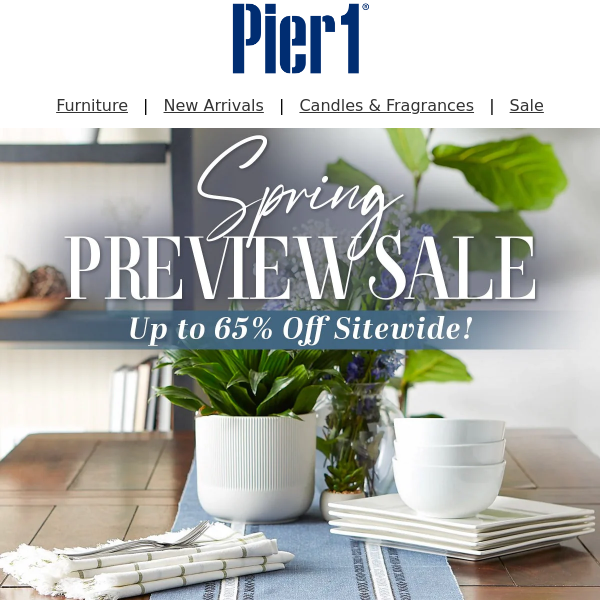 Save Up to 65% Sitewide in Our Spring Preview! 💐 Saturday's Blooming Deals.