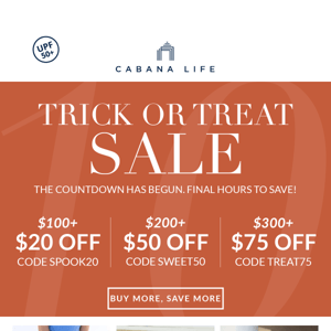 Ends Soon: Trick or Treat Sale 🍬🎃