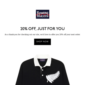 20% Off, Just for You