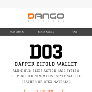 👍 The D03 Bifold Wallet - The benchmark of your everyday slim wallet.