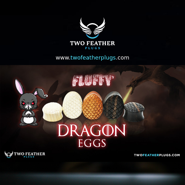 Fluffy' Dragon Egg Plugs