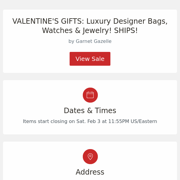 VALENTINE'S GIFTS: Luxury Designer Bags, Watches & Jewelry! SHIPS!