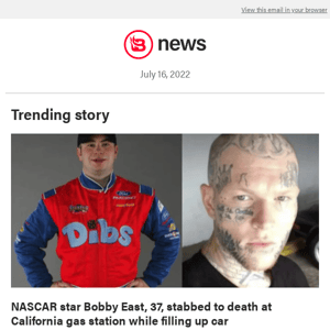 NASCAR star Bobby East, 37, stabbed to death at California gas station while filling up car