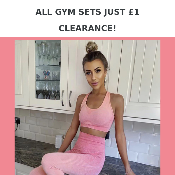 ONE MORE £1 DROP! ALL GYM SETS NOW £1