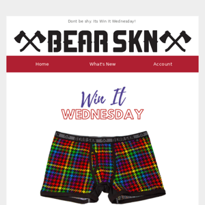 Win a free pair of Bear Skn for Pride Month!