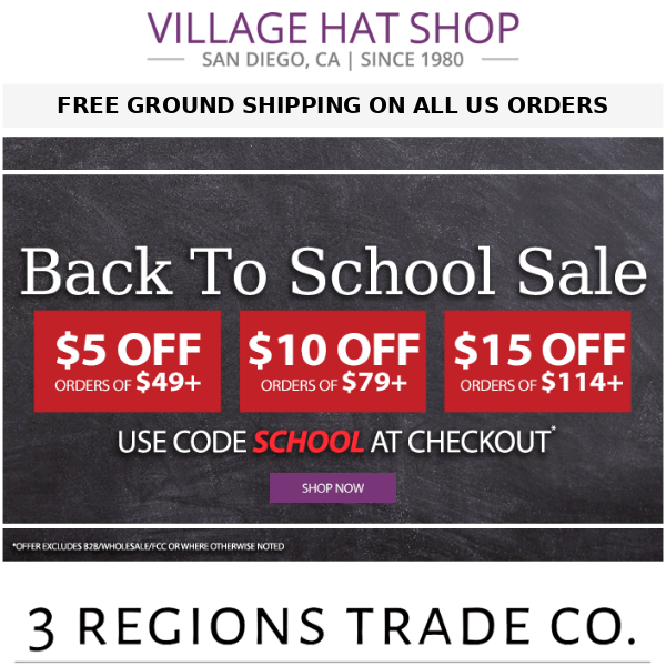 3 Regions Trade Co. Panama Hats Available Now | FINAL DAY $15 Off Back To School Sale