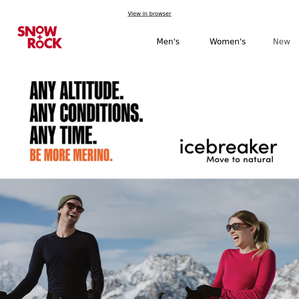 Stay warm with icebreaker