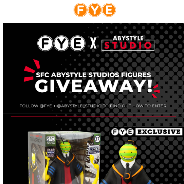 FYE x Abystyle Studio Giveaway! - For Your Entertainment