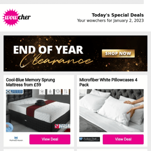 IMPORTANT WOWCHER NEWS: Start the new year off right with these offers!