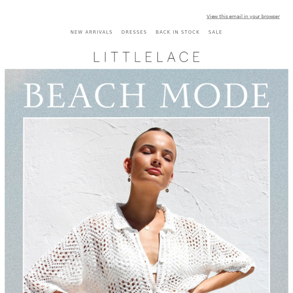 New Arrivals & Back in Stock at Littlelace! 🏖️