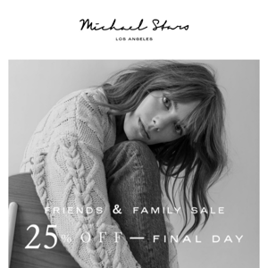 FINAL DAY: Save 25%