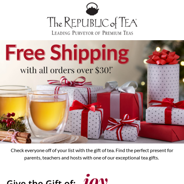 Share a Festive Sip with FREE Shipping!