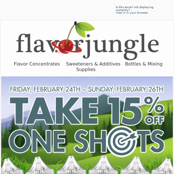 TAKE 15% OFF at FlavorJungle.com