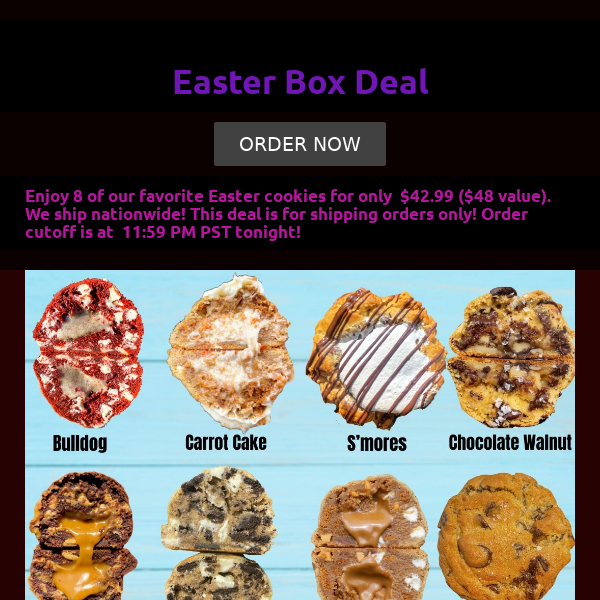 Easter Box Shipping Deal (Ends Today)