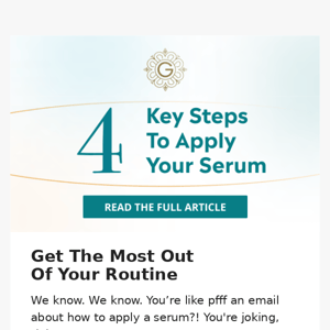 4 things you must know about applying serums