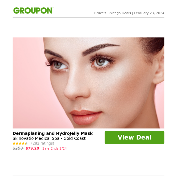 Black Friday in February: Dermaplaning and HydroJelly Mask