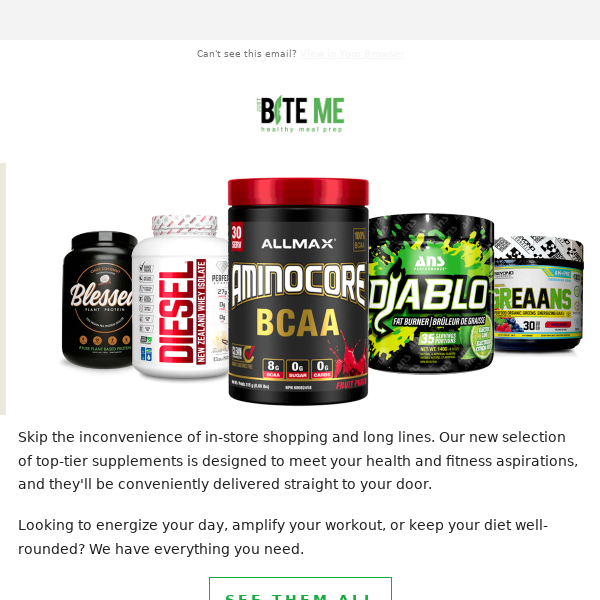 💪 Get all the supplements you need 😁