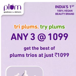 Try a trio 🇮🇳...Only @ 1099💜