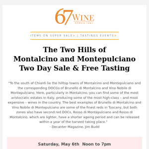 The Two Hills of Montalcino and Montepulciano 2-Day Sale