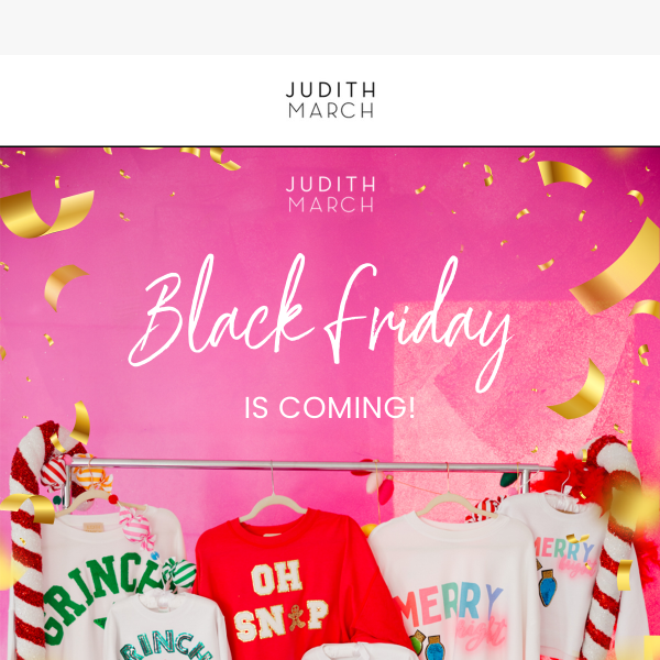 Get excited! 🥳 JM Black Friday starts early...