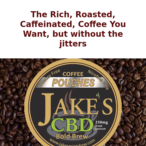 Jake's proudly launches New CBD Bold Brew pouches