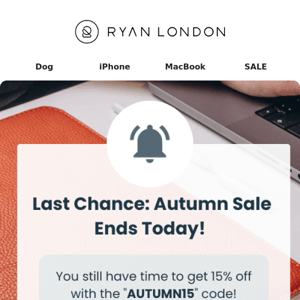 Our Autumn Discount offer ends today...