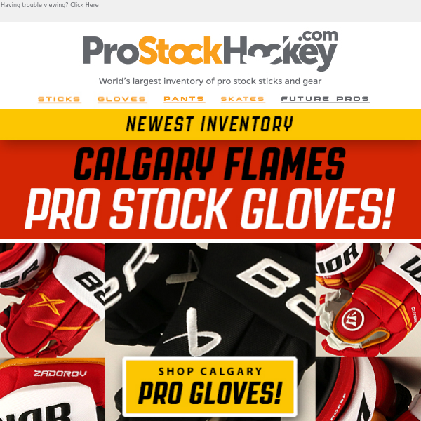 New Pro Glove Inventory – Calgary Flames🔥