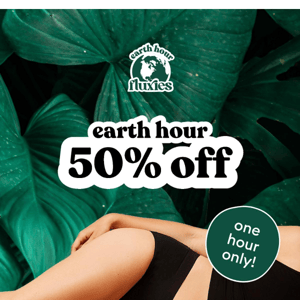 Tomorrow's the day — 50% OFF for one hour only! 🌍