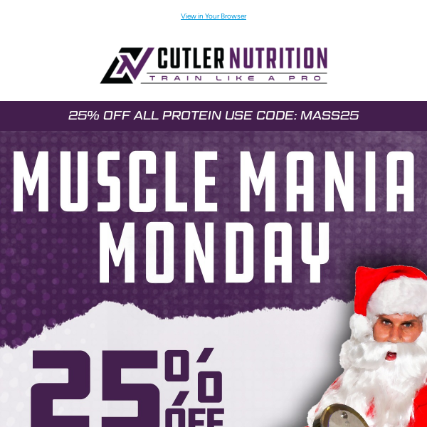 Monday's Swole Xmas Deal 🎄💪 25% Off All Protein