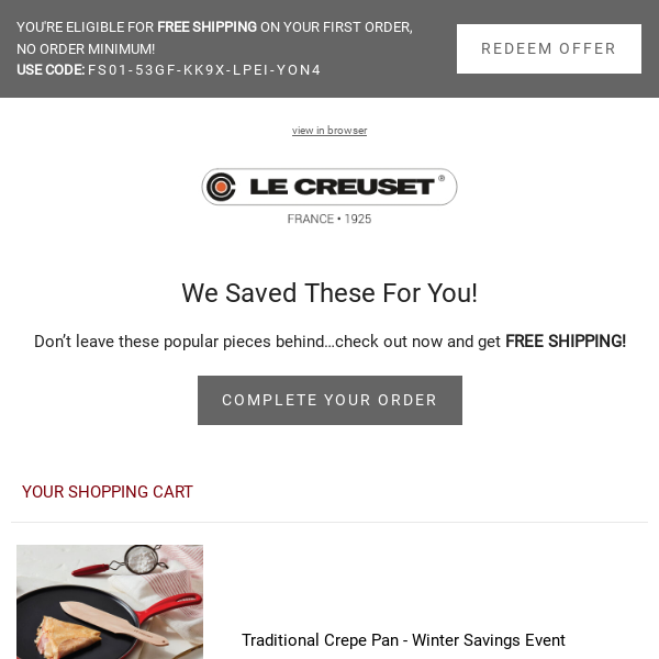 🚩We saved your cart… Get FREE SHIPPING at checkout🚩