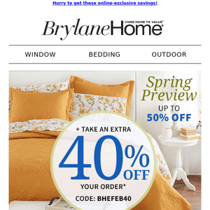 🌻Spring into action and save now! EXTRA 40% OFF