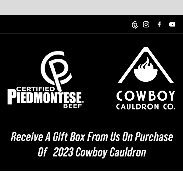 Upgrade Your Fire-Pit Game with Cowboy Cauldron and Free Beef!