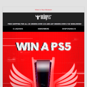 Enter a competition to win a PS5 🤯