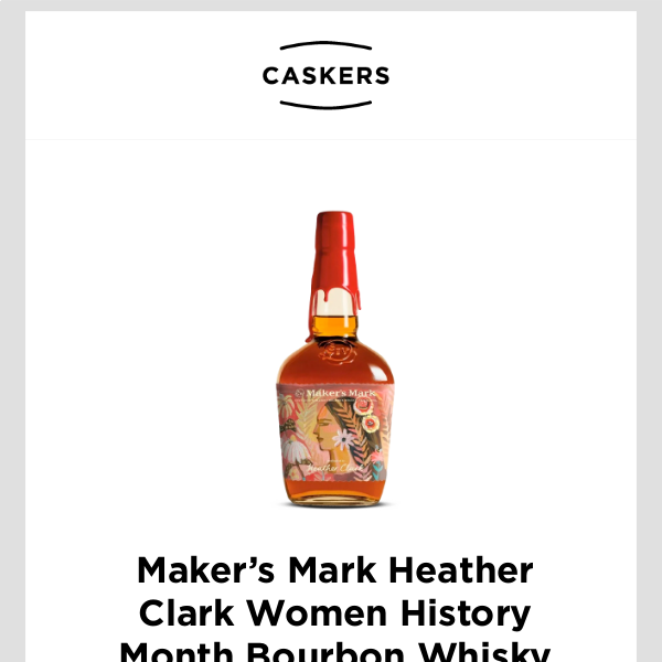 [LIMITED EDITION] Maker’s Mark Heather Clark Women History Month Bourbon ✨🥃