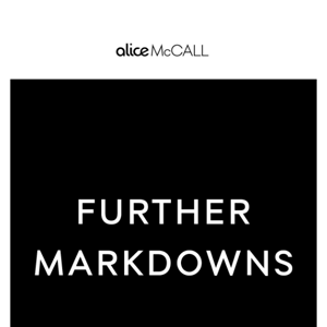 SHOP THE FURTHER MARKDOWNS