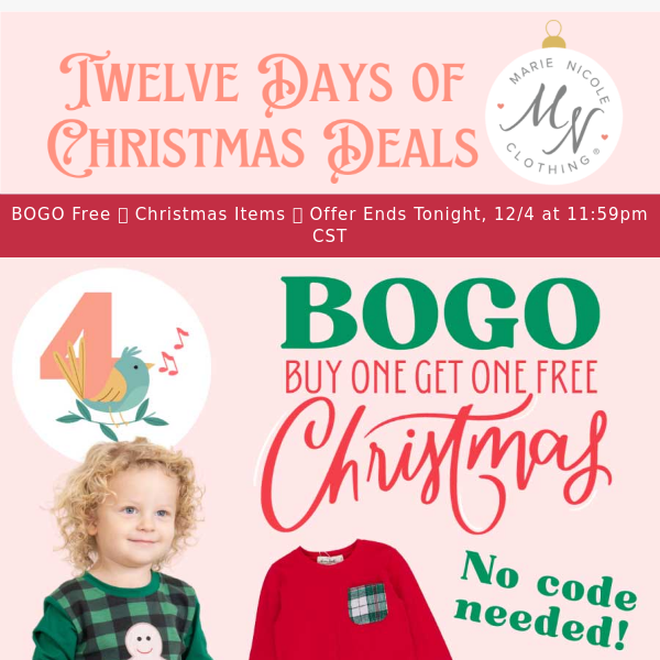 BOGO Free Christmas Collection Ends Tonight! 🎁