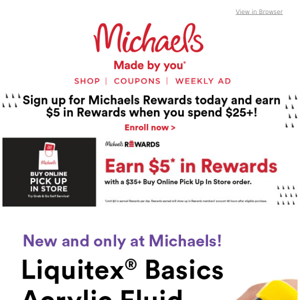 Shop NEW Liquitex Basics Fluid, only at Michaels 🎨 😍