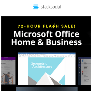 Flash Sale ⚡️ Microsoft Office for $40