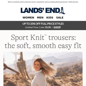 Sport Knit trousers: the easy fit