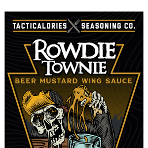 🥨🍺 ROWDIE TOWNIE BEER MUSTARD WING SAUCE!