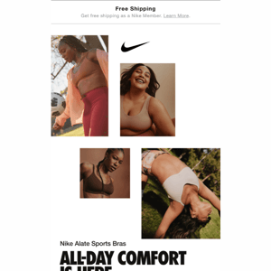 Nike Alate Sports Bras.