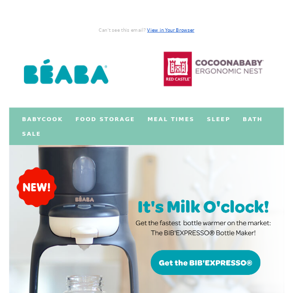 BEABA Bib' Expresso 3-in-1 Baby Bottle Processor 