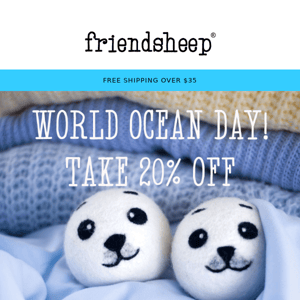Today Only 20% off - Happy World Ocean Day! 🐳