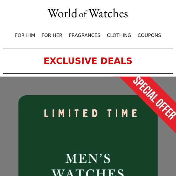 💣 SALE: Men's Watches