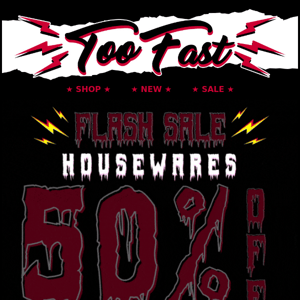 ⚡ 50% Off Housewares ⚡ New Flash Sale ⚡