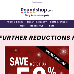 🚨🚨🚨 FURTHER REDUCTIONS!