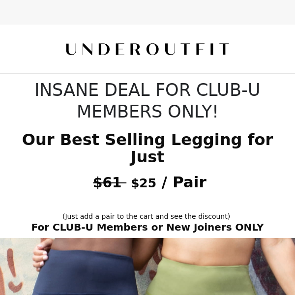 Funny Prices for Members - Underoutfit